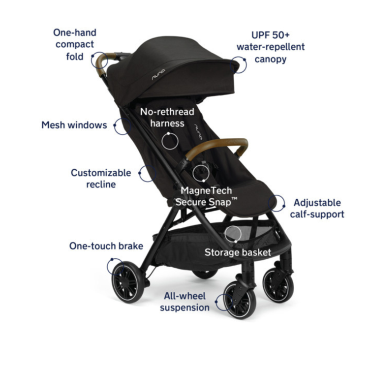 Nuna Trvl Stroller - Caviar