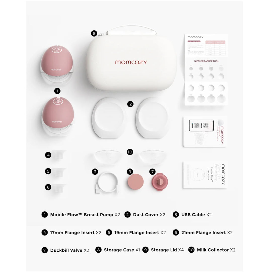 Momcozy - Double Breast Pump Hands Free Mobile Flow M9