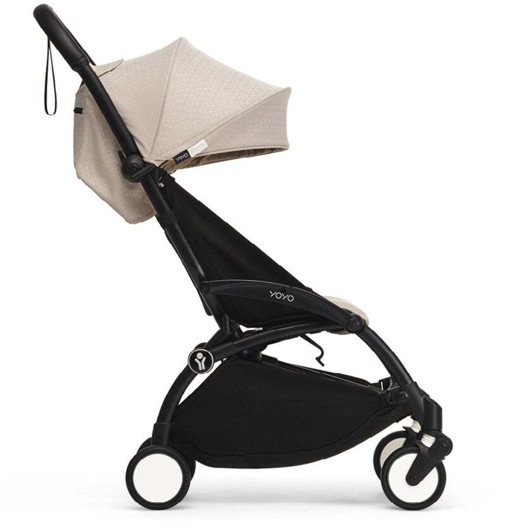 Stokke YOYO³ Stroller - Bonpoint Beige On Black