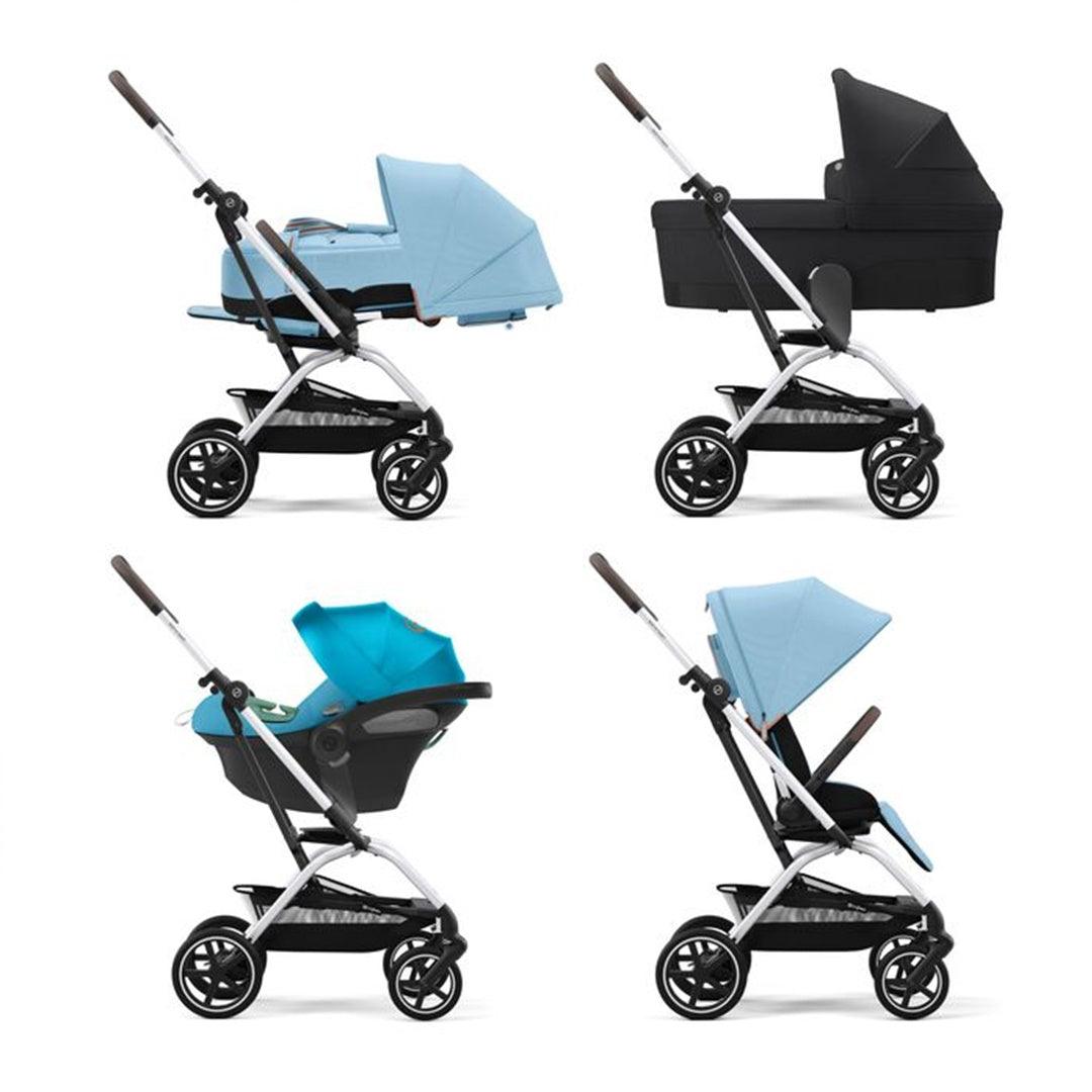 Carrinho De Bebê Cybex Eezy S Twist+2 Beach Blue - Cybex Babytunes