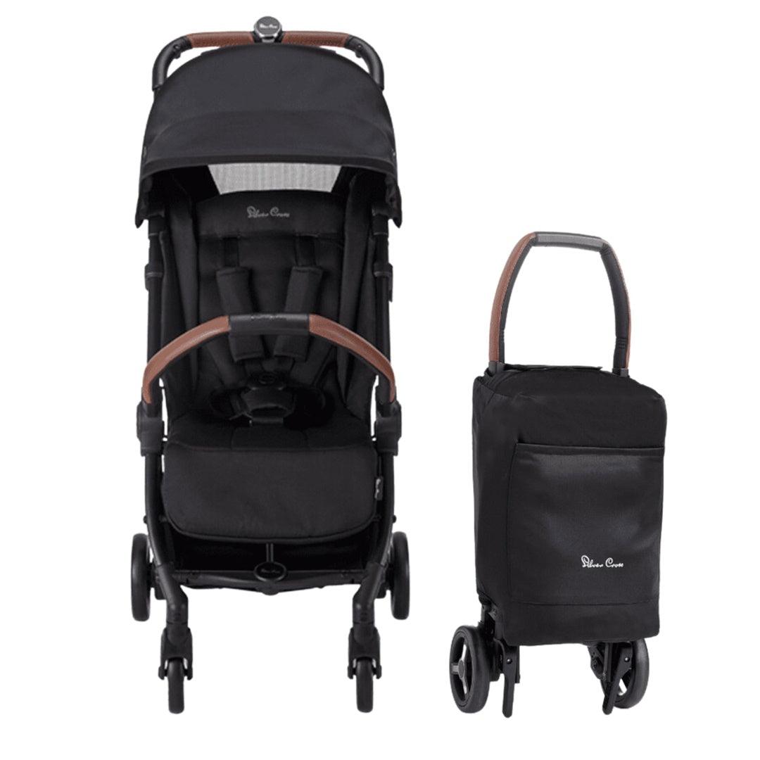 Carrinho De Bebê Silver Cross Jet 4 NOVO Black - Silver Cross Babytunes