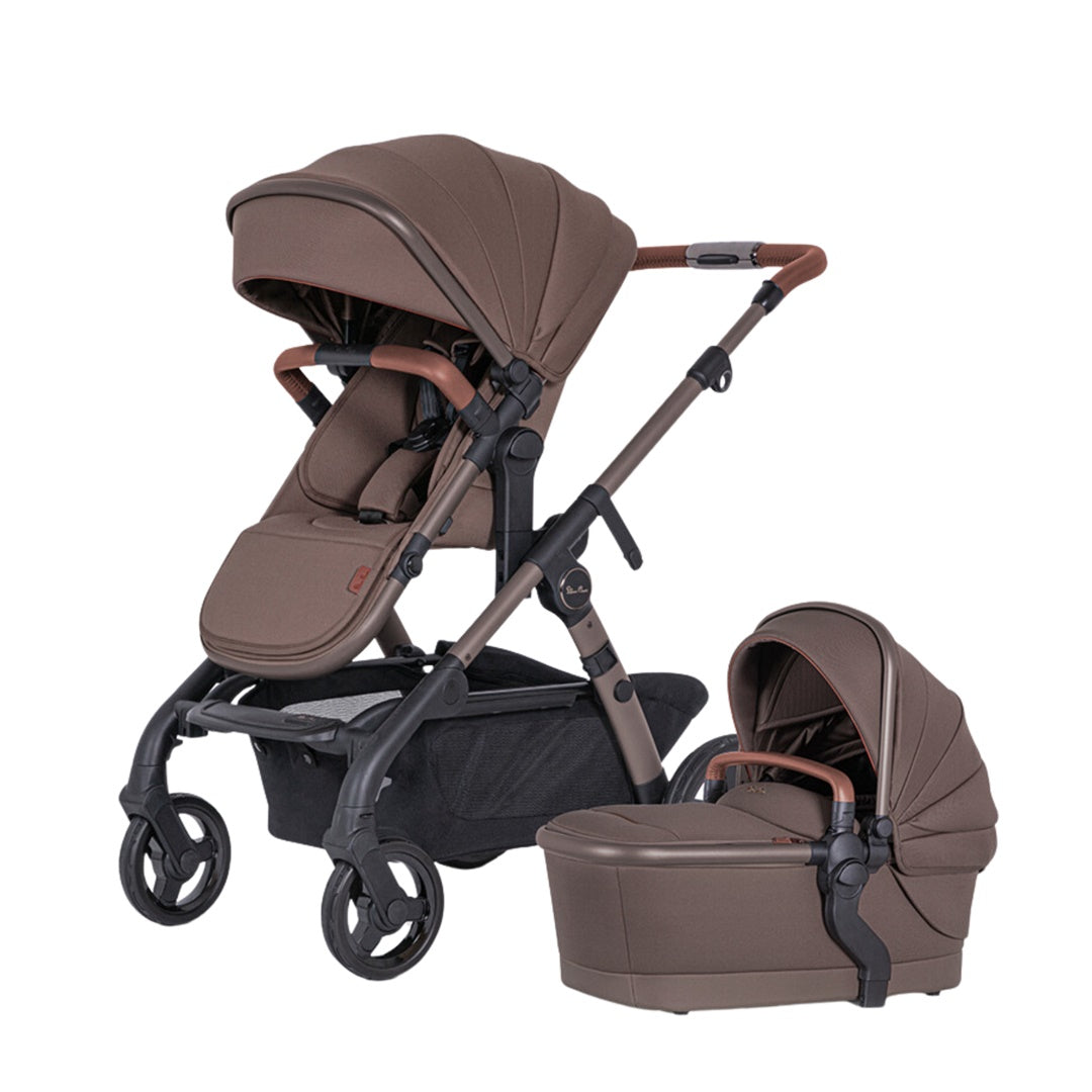 Silver Cross Wave 3 Single-to-Double Stroller - Caramel