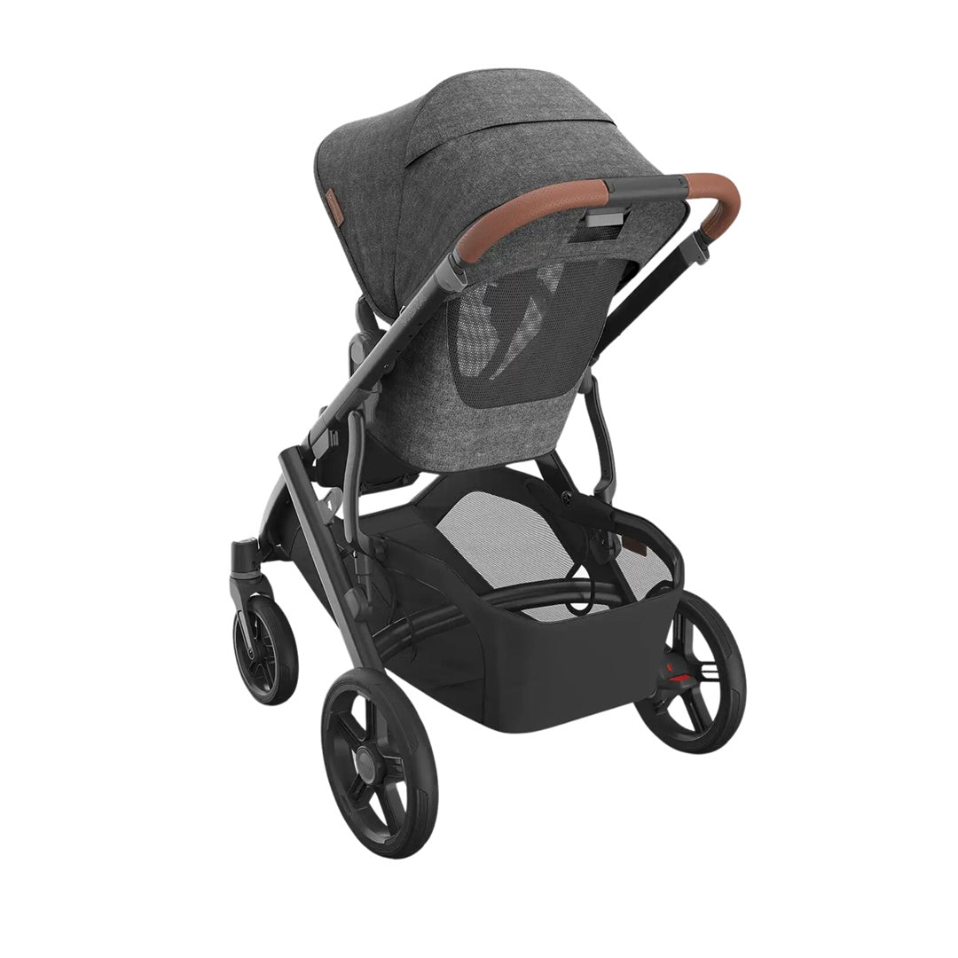 Uppababy Vista V3 Stroller - Greyson Charcoal Mélange/Carbon Frame/Saddle Leather