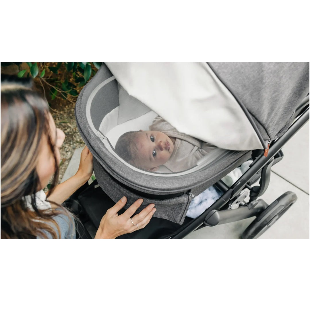 UPPAbaby Bassinet V3 - Callum Stone Blue/Silver Frame