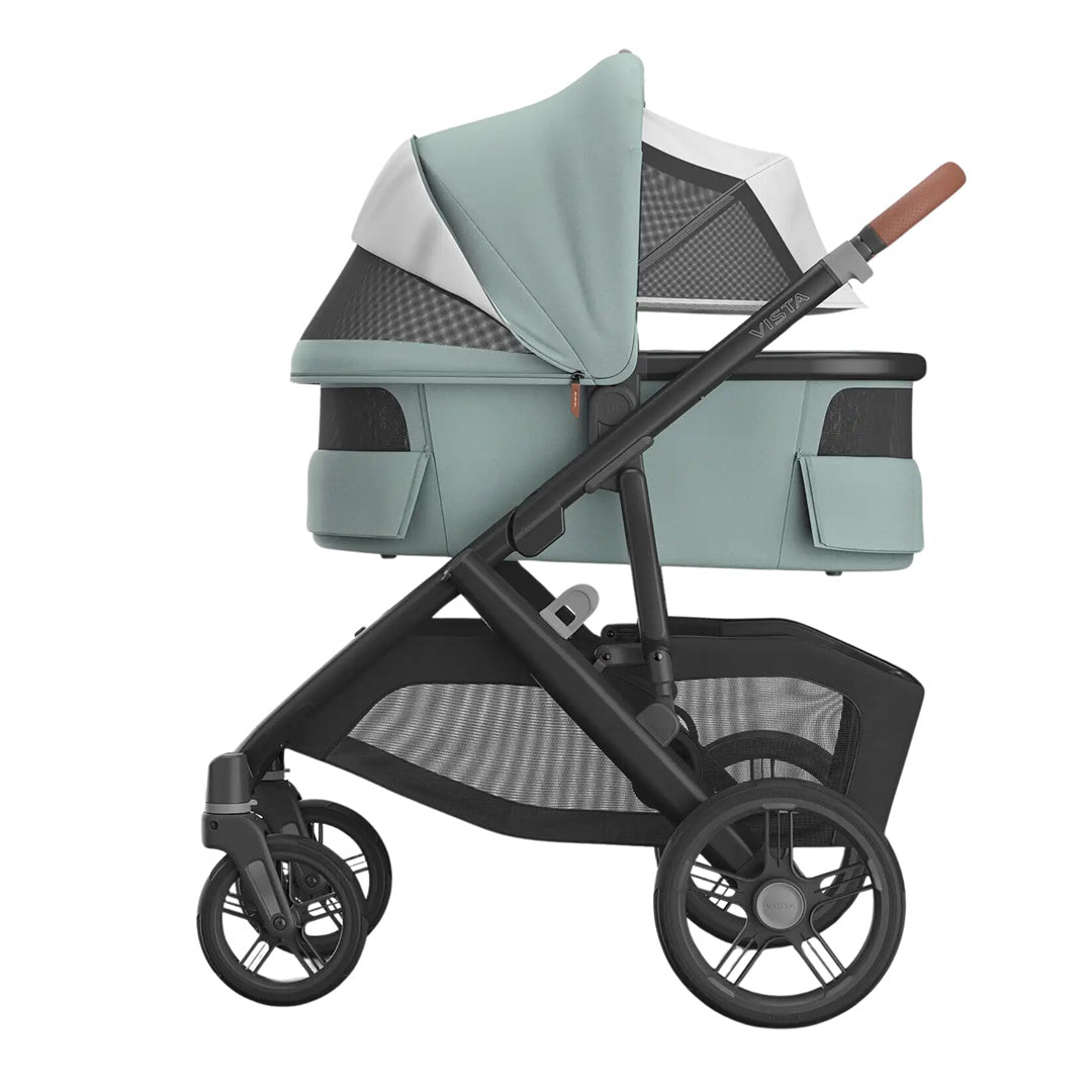 UPPAbaby Bassinet V3 - Kenzi  Mystic Aqua/Carbon Frame