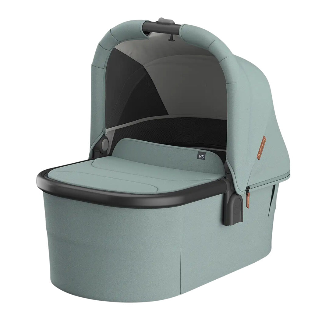 UPPAbaby Bassinet V3 - Kenzi  Mystic Aqua/Carbon Frame