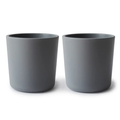 Mushie Dinnerware Cup Set Of 2 - Smoke