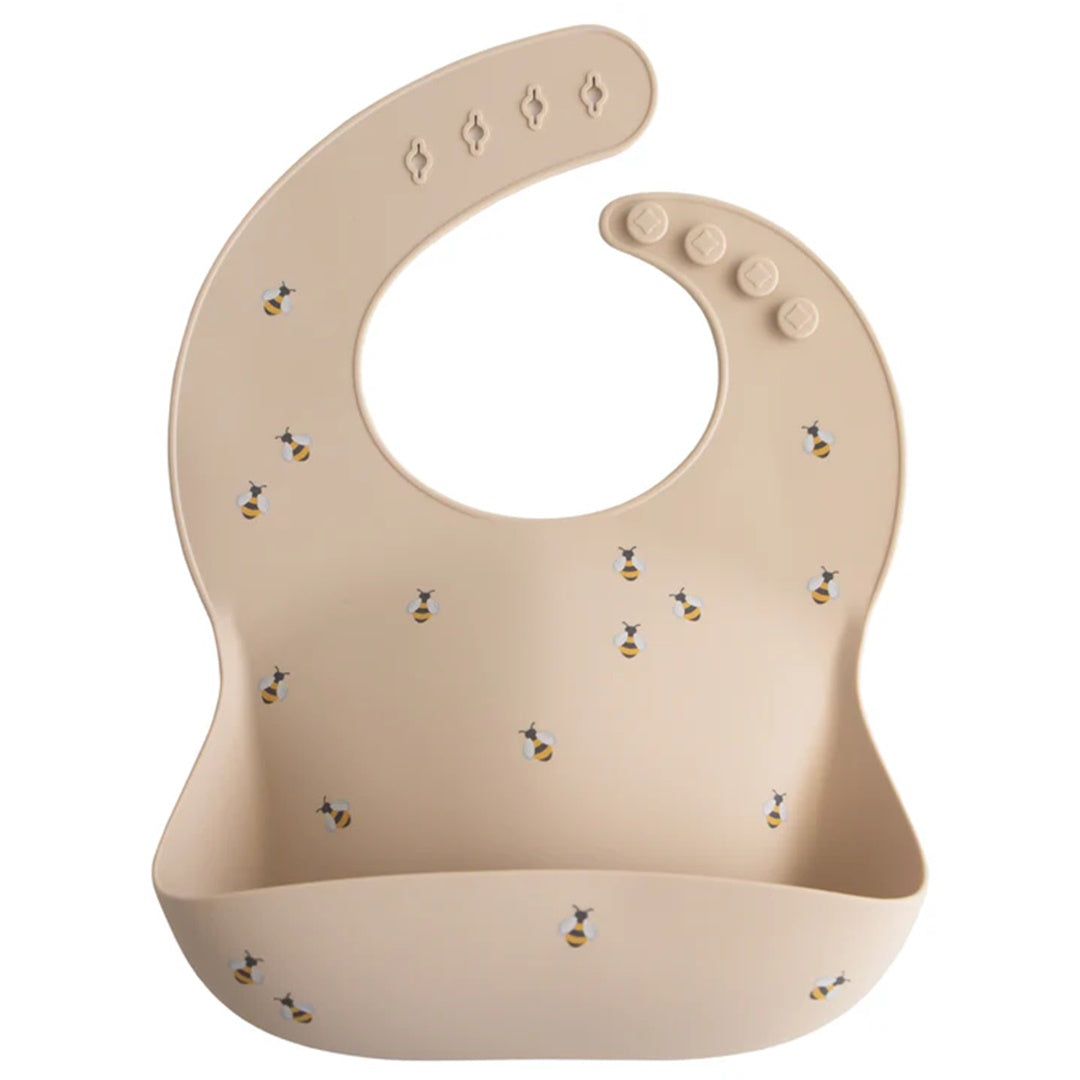 Mushie Silicone Baby Bib Bees