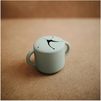 Mushie Snack Cup Cambridge Blue