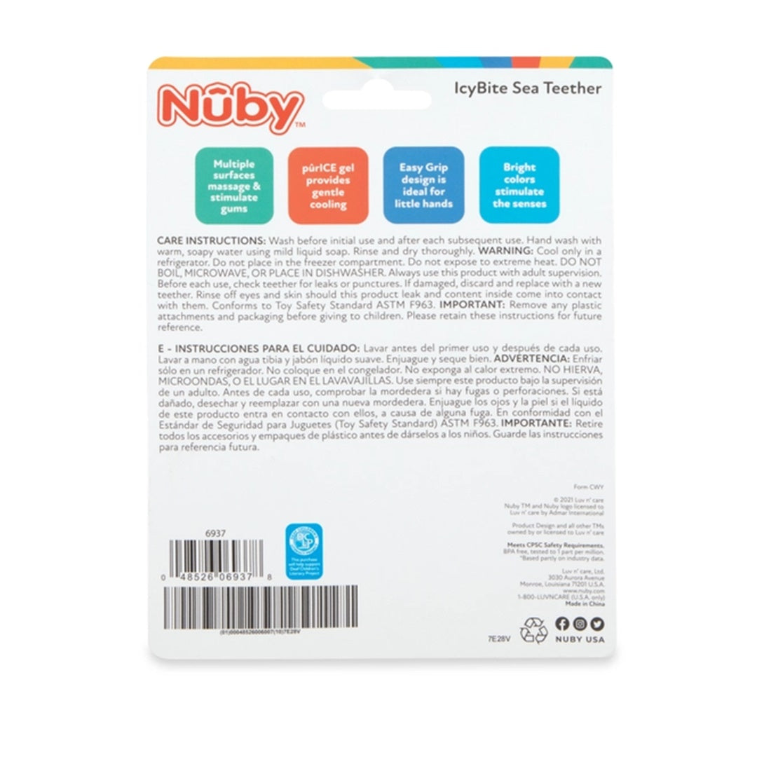 Nuby Ice Gel Icybite Sea Teether Keys 3M+