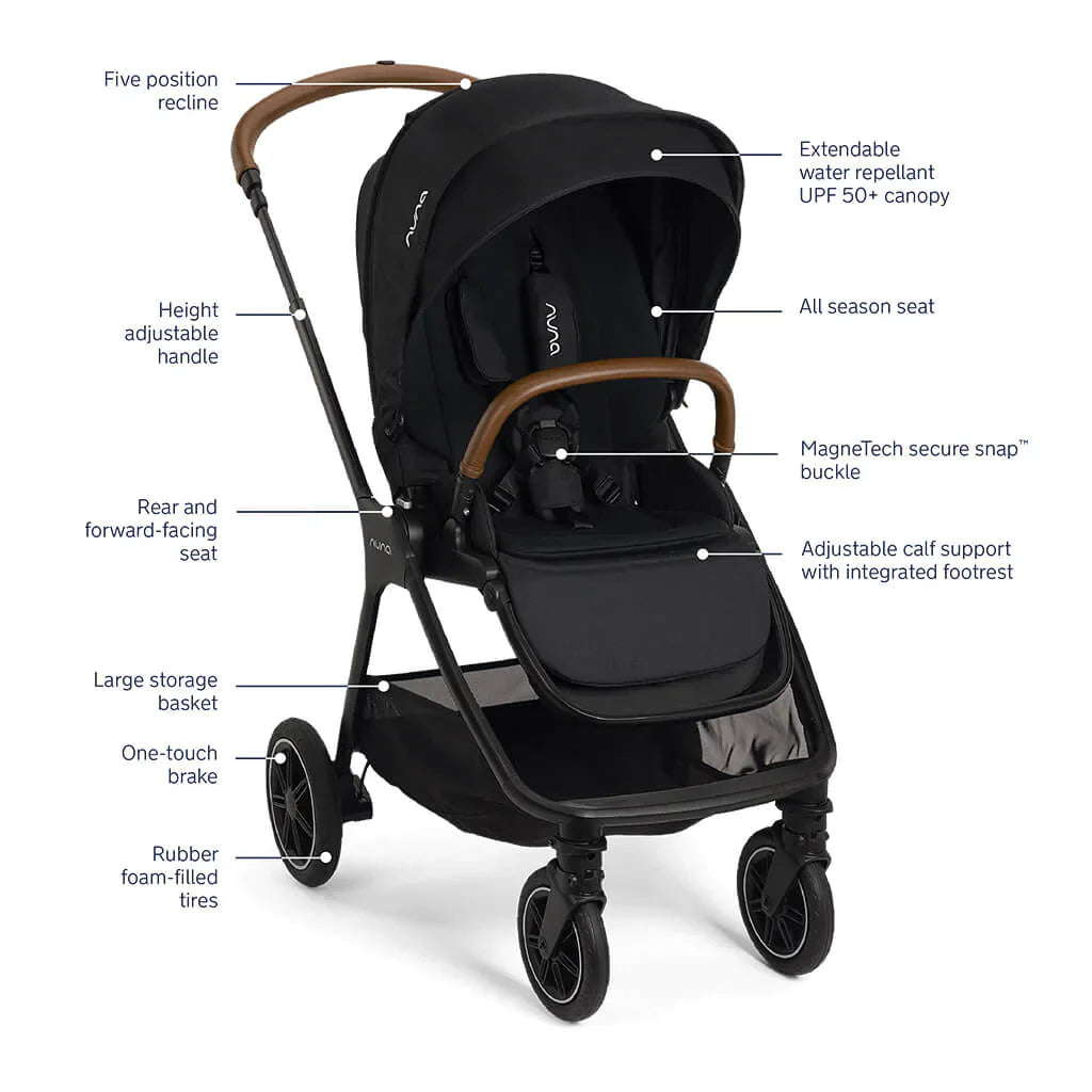 Nuna Triv Next + Pipa Urbn Travel System - Caviar