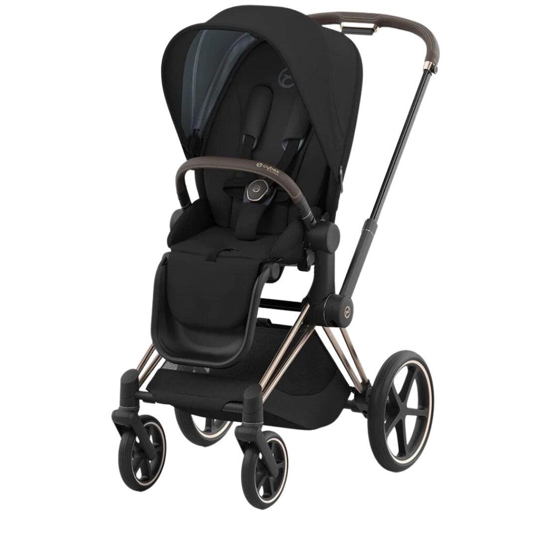 Carrinho De Bebê Cybex Priam 4 Rose Gold Deep Black - Cybex Babytunes